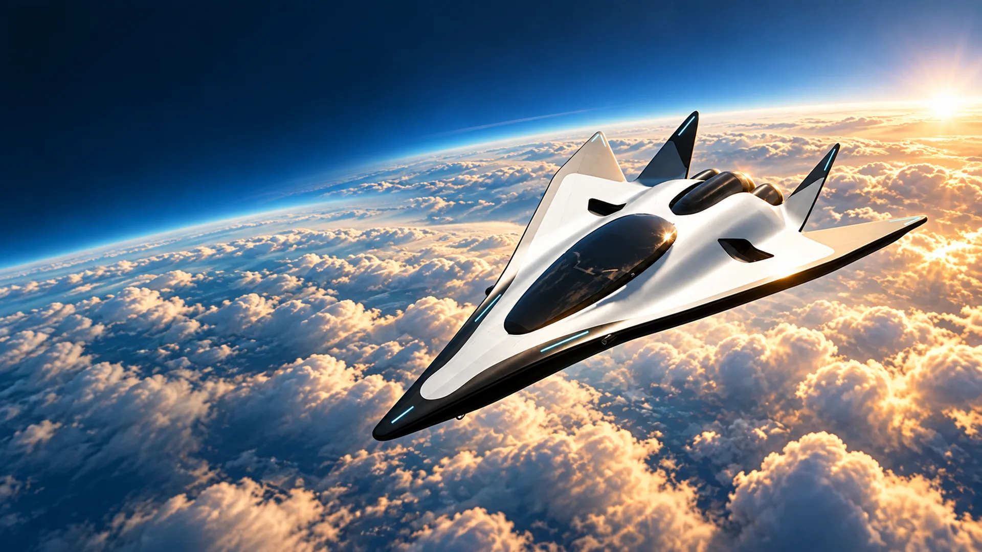 Cinematic promotional artwork for VR Spaceship Template